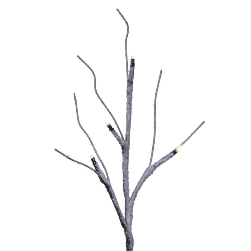 Vickerman LED Brown Frosted Twig Tree 24'' Faux Tree in Freestanding