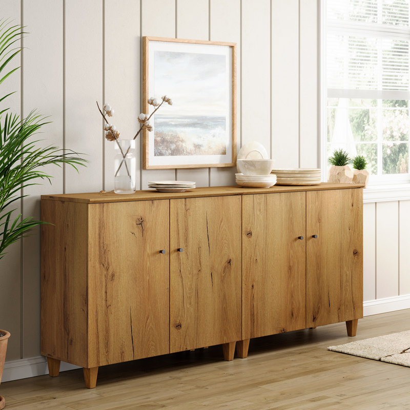 Buffet de 70,8 po de largeur, Brun chêne