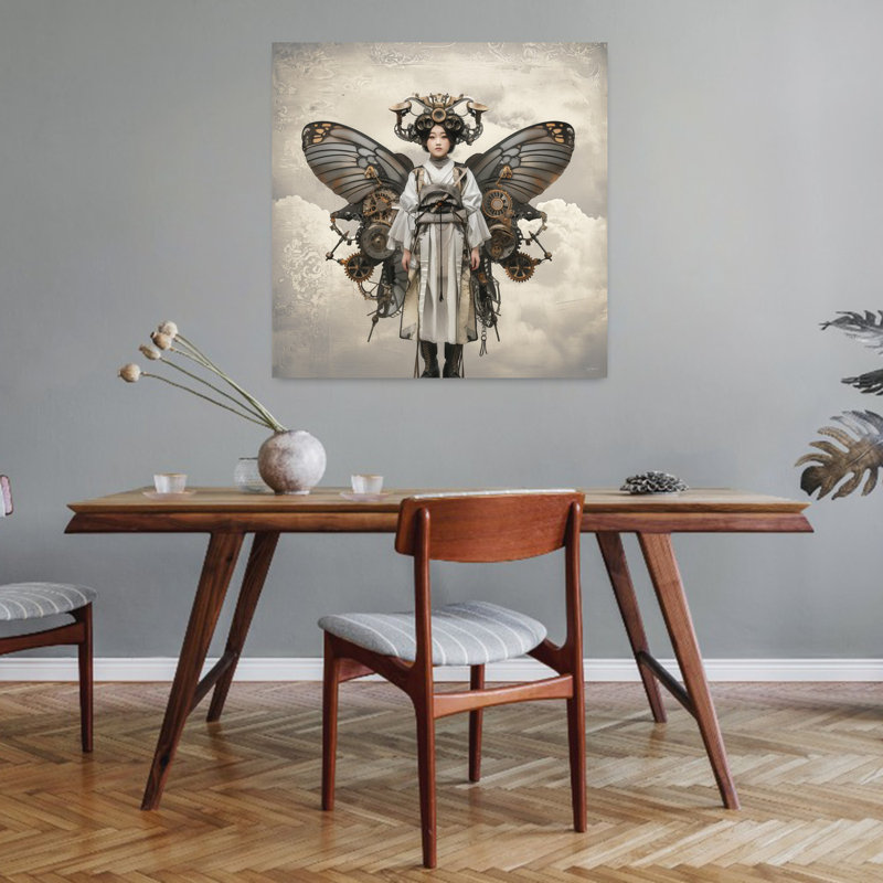 Steampunk Butterfly Woman, H 32 po x l 32 po