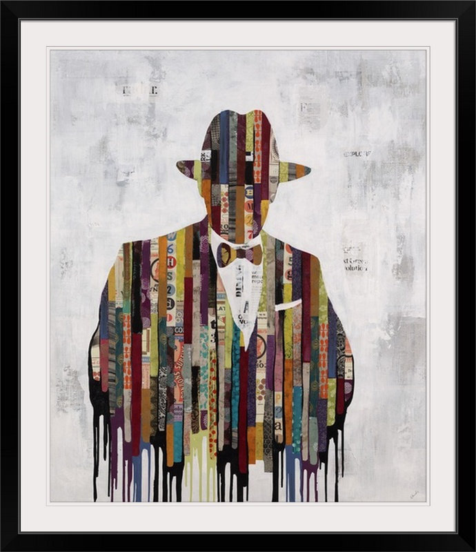 «Madison Avenue Man», impression d'art graphique Angelinamarie, H 30 po x l 25 po x P 1,5 po, Toile