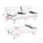 Leather Multifunctional Double Folding Sofa Bed