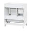 Meuble-lavabo moderne avec lavabo en céramique, porte à fermeture amortie, rangement à plusieurs niveaux et finition résistante à l'humidité-810034836
