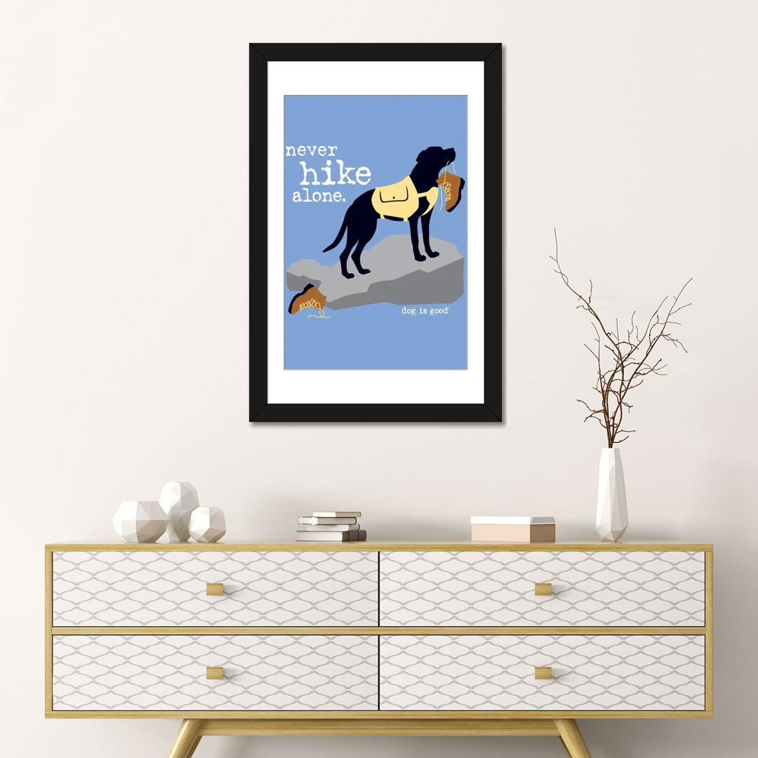 " Never Hike Alone " by Dog Is Good And Cat Is Good East Urban Home Mat