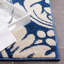 Tapis bleu marine / ivoire à motif floral Ammundsen-1688096073