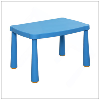 Kids Table,Plastic Children Activity Rectangular Table For School,Home,Play,Reading Dining,Kindergarten(Enlarge Size)