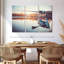 «Summer Lake Fishing», 3 pièces sur toile-98562816