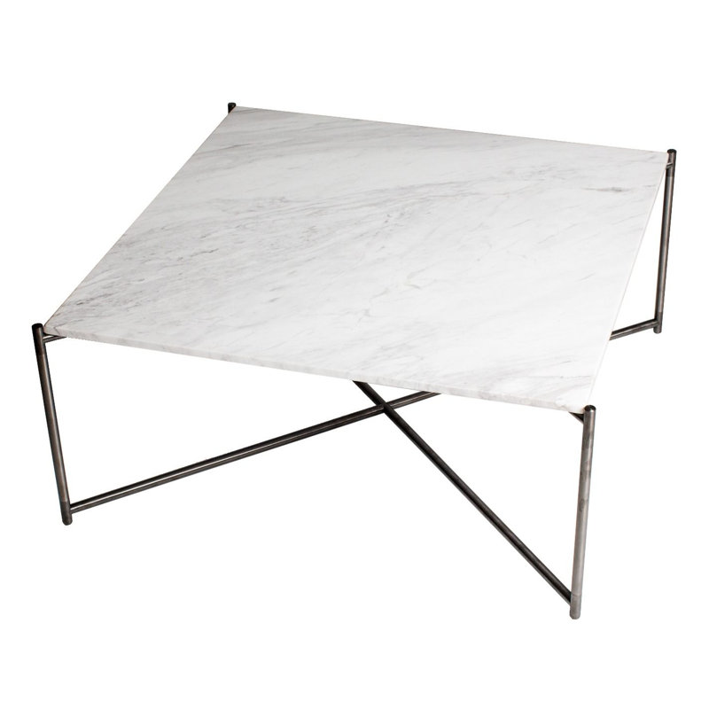 Bedell Four Leg Coffee Table, Black, Metal