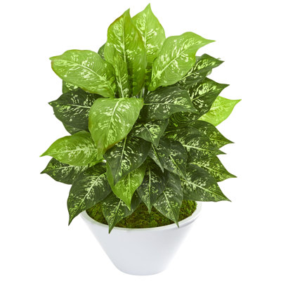 20'' Faux Foliage Plant in Ceramic Planter