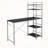 Nembus Contemporary 4-Shelves Dark Brown Finish Computer Desk, 54.83" H X 47.11" W X 18.21" D-2095078282