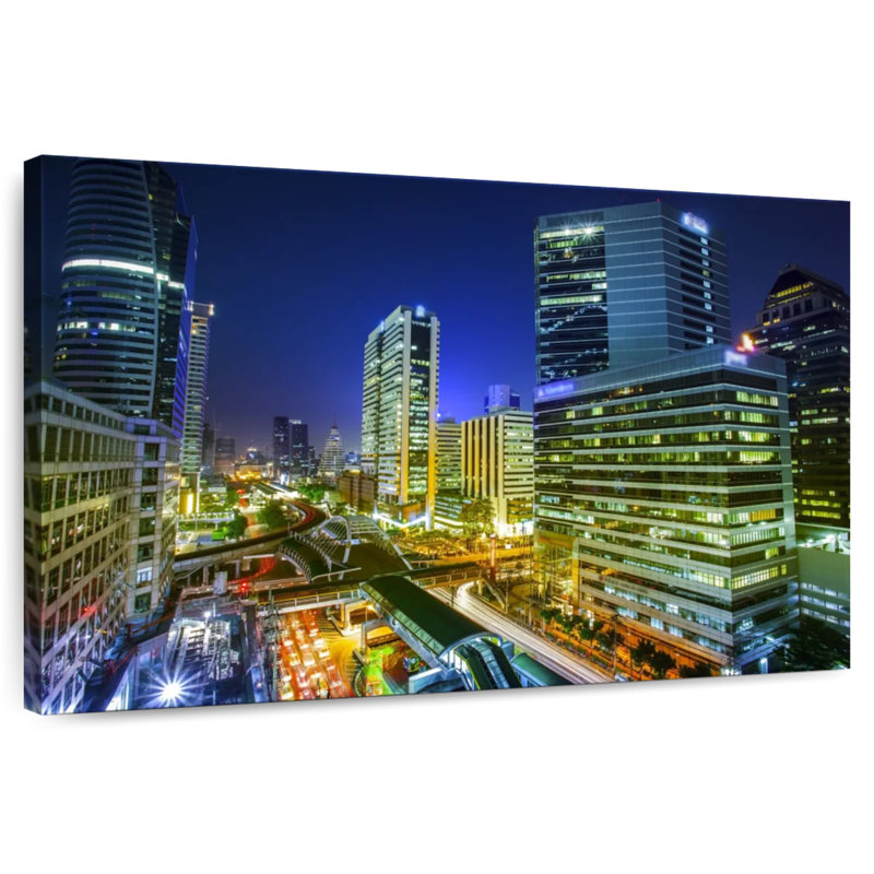 Sireci Bustling Bangkok, 24" H x 36" W