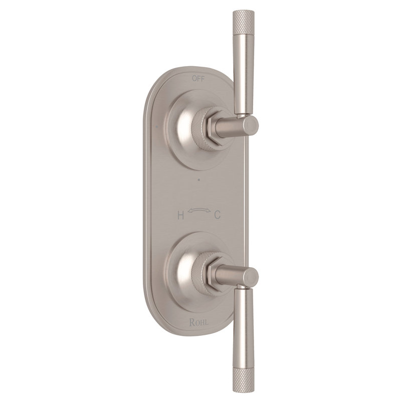 Graceline® 1/2" Thermostatic Trim with Diverter, Satin Nickel