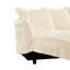 Salon Corduroy 4 - Siège profond, confortable, coussin rembourré, housse amovible, housse crème 4