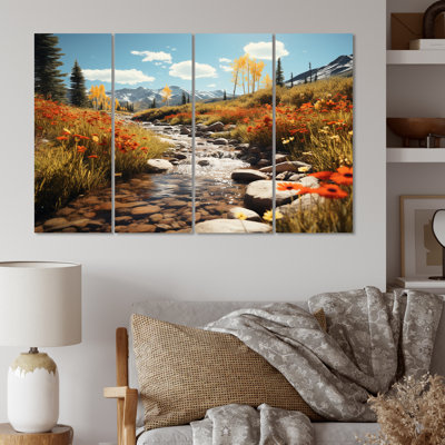 " USA Aspen Colorado Landscape " 4 - Pieces