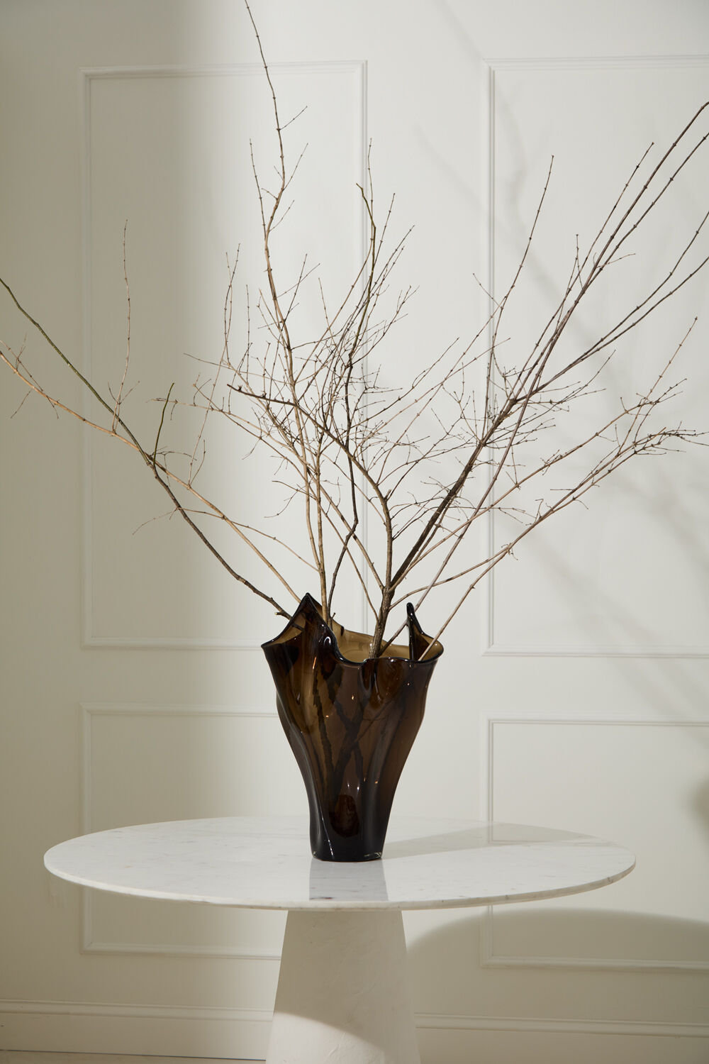 Peaked Glass Vase 16"x 21.5", 21.5" H x 16" W x 16" D