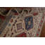 Tapis ivoire en laine noué à la main de conception unique 9 pi 1 po x 12 pi New Age