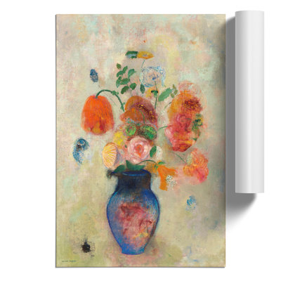 Vase of Flowers Vol.4 by Odilon Redon - Unframed Painting