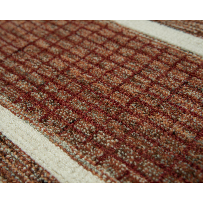 Tapis 100% laine touffeté à la main, Tapis de couloir 2 pi 6 po x 8 pi