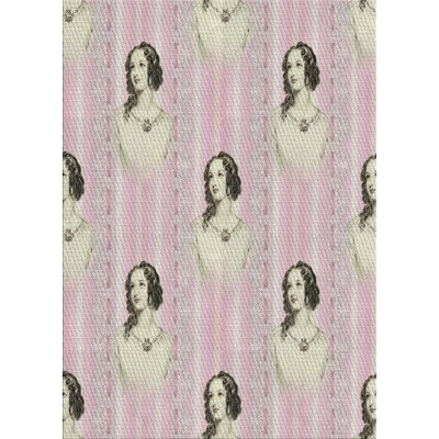 Tapis rose en laine touffeté à la main Cranston