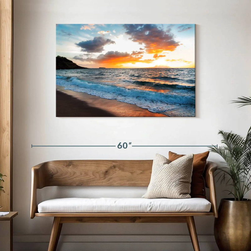 Gillard Maui Gillard coucher de soleil, H 30 po x l 45 po