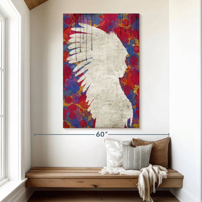 Lelar Abstract Indian, 51" H x 34" W