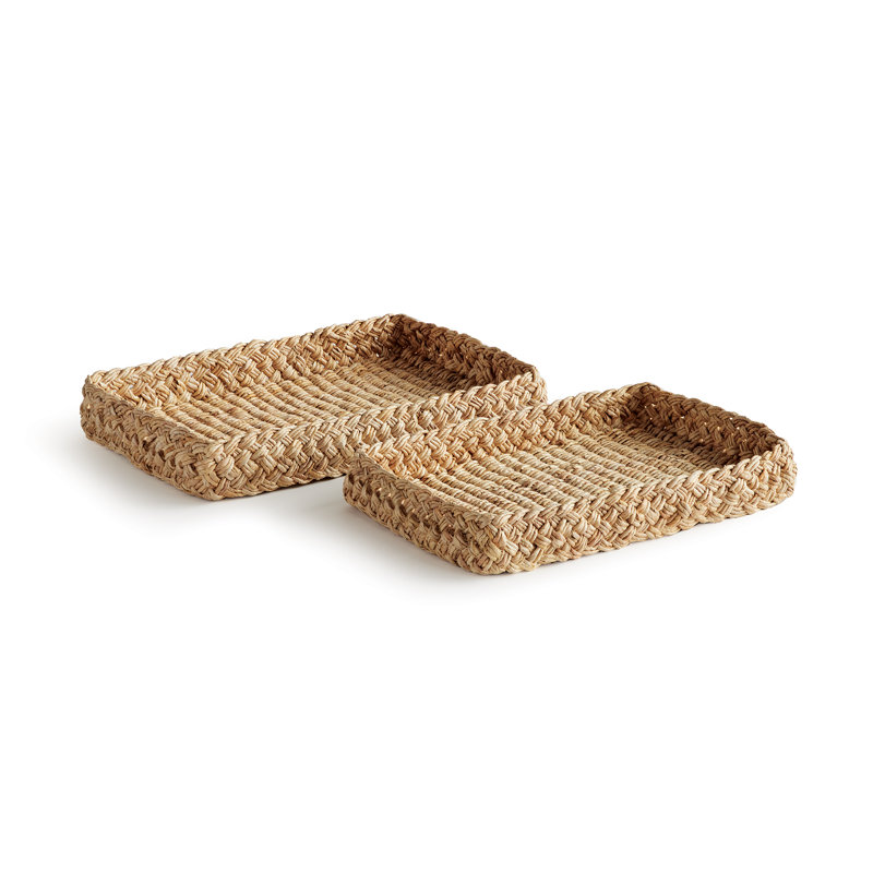Rattan/Wicker Decorative Tray, Square