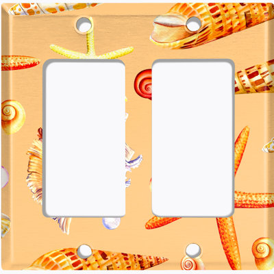 Nautical & Beach 2 - Gang Rocker Standard Wall Plate