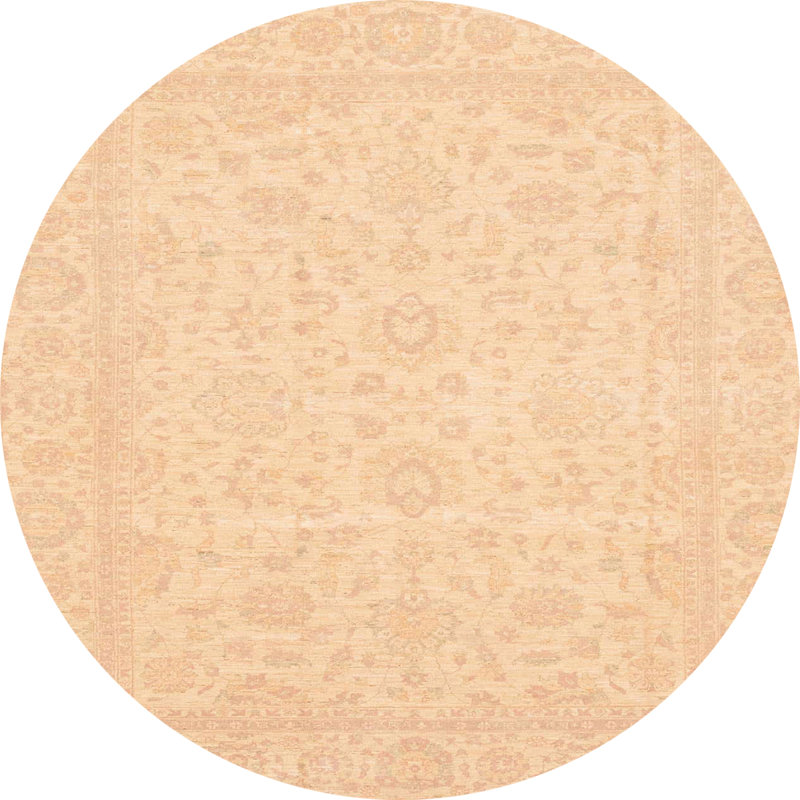Tapis décoratif multicolore à motif abstrait, Rond 8 pi