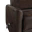 Fauteuil inclinable et pivotant en similicuir Sacson-540317558