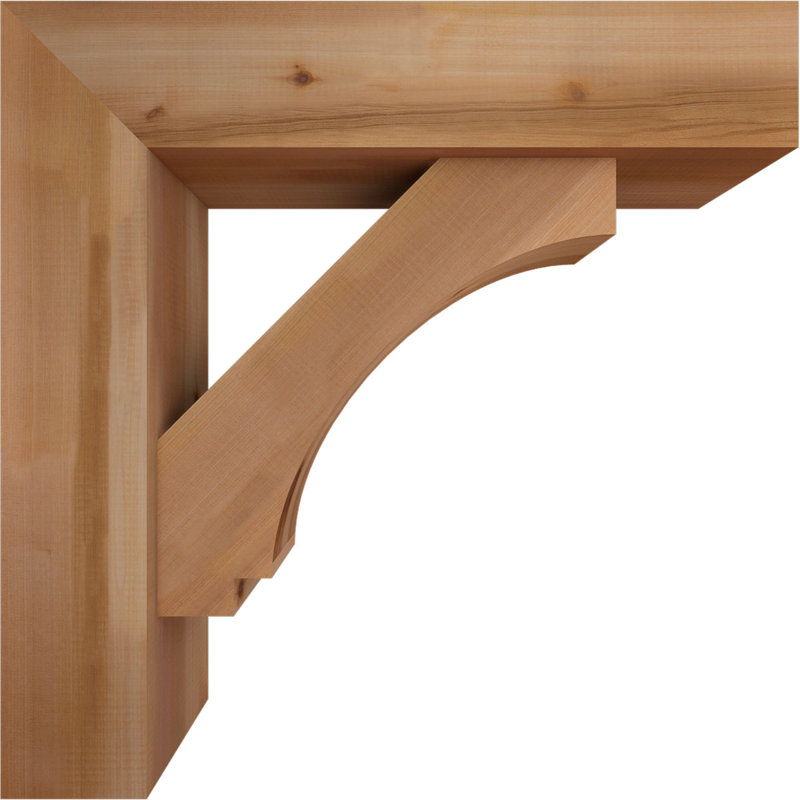 Support de bloc impérial avec entretoise décalée, 30 x 30, Cèdre rouge occidental de l 7 1/2 po (lisse)