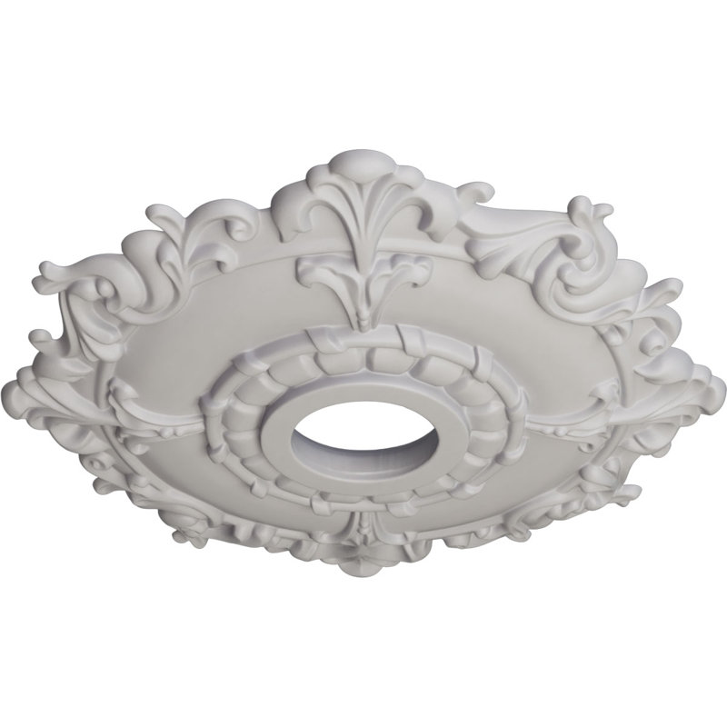 Endurathane Pompeii Ceiling Medallion, 18 7/8"OD x 1 1/2"P (Fits Canopies up to 2"), Hand-Painted Americana Finish