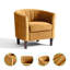 Fauteuil demi-tonneau rembourré avec repose-pieds 27,4 po Torince-961691189-961691191