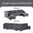 Upholstered U-Shaped Sectional Right Hand Facing-1905470660