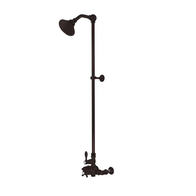 Système de douche thermostatique Exposed de Strom Living P1022Z, Bronze frotté à l'huile