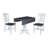  Ishka 2 - Person Solid Wood Dual Drop Leaf Pedestal Dining Set-91558444