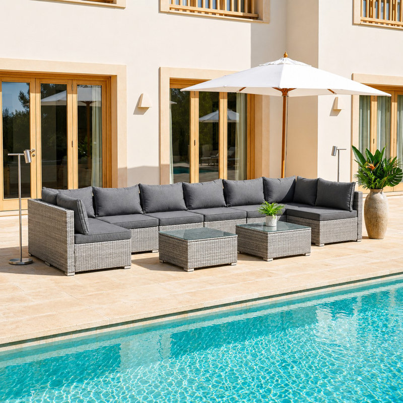 Cannes Modular 8 Seater Garden Lounge Set