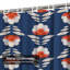 Rideau de douche imperméable à motif floral avec 12 crochets Retro Blooms-1487004452