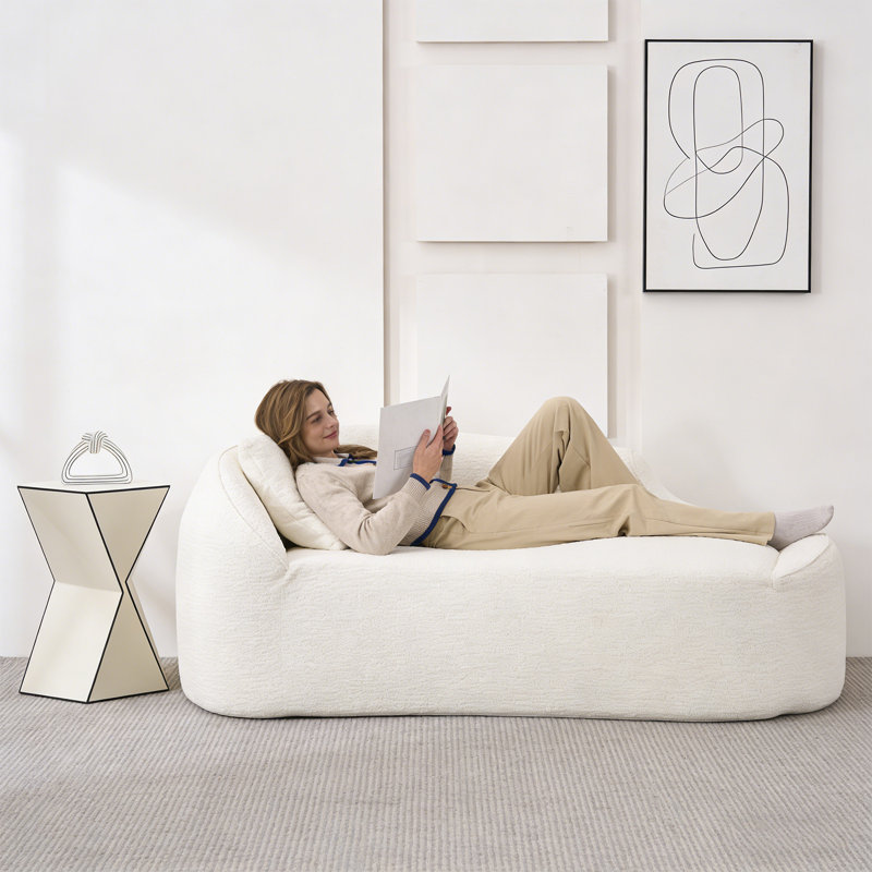 Chaise longue longue à compression Compression, Blanc