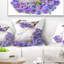 Joli chat avec des fleurs bleues - coussin imprimé animal-29517215-29517211