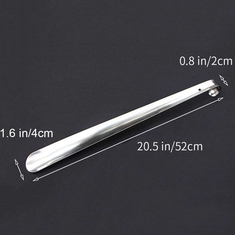 Metal Long Handled Shoe Horn 20.5 Inches (Set of 2)