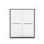 Cabine de douche à cadre en aluminium, 56 - 60 po x 70 po, double coulissante, verre trempé de 8 mm, quincaillerie noire, salle de bain, imperméable, porte coulissante facile à installer, aluminium, approche simple