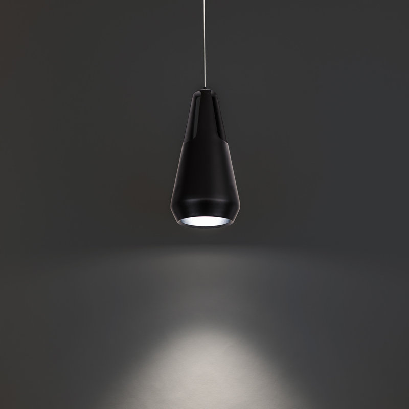 Black Aluminum LED Mini Pendant Light