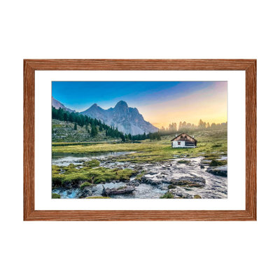 «Cabin Fever Cure Sunrise Edition», reproduction d'art mural encadrée