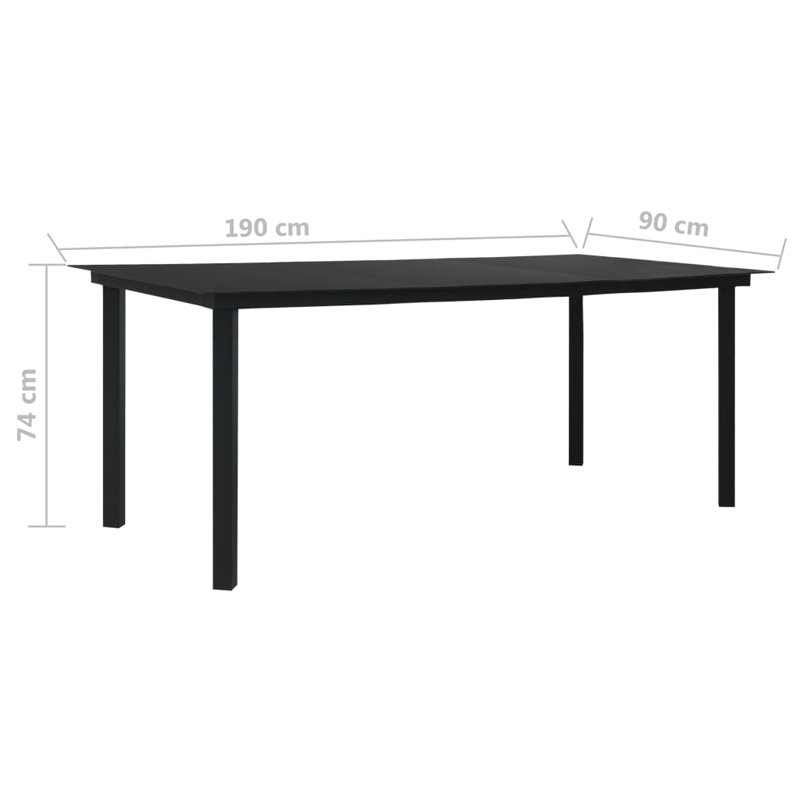 8 - Person Patio Dining Set with Rectangular Table