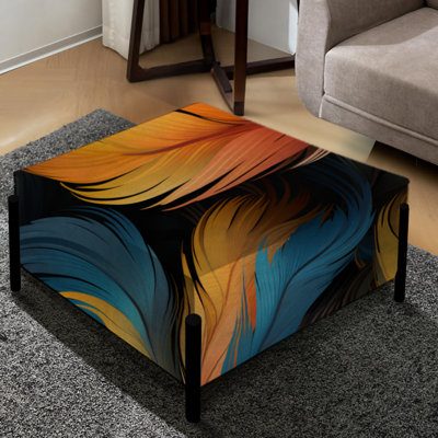 Manvel - Animal Print Large Square Ottoman