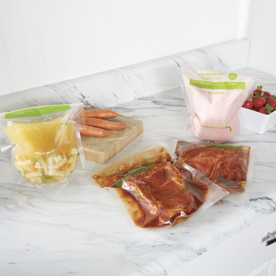 Hamilton Beach NutriFresh Easy-Fill Quart Size Vacuum Sealer Bags, 78306