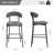 Keymarion 26" Fabric Upholstered Bar Stool-883090559-898037581