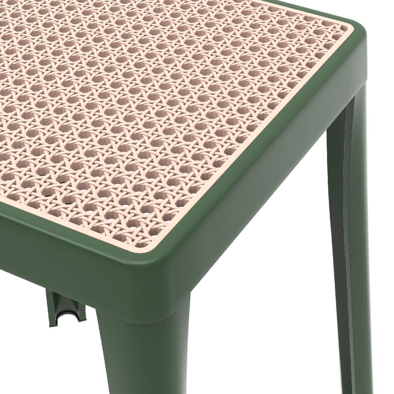 Tabouret en plastique Dantoni, Vert