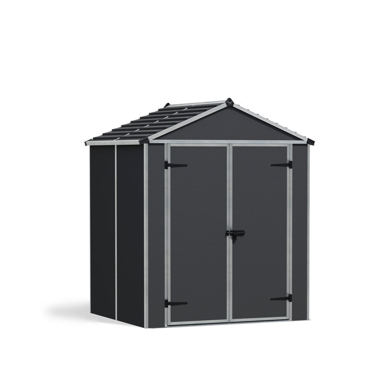 Rubicon 6 ft. W x 5 ft. D Plastic Garden Shed