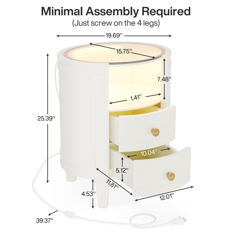 Leniya 23.22'' W Nightstand