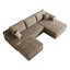 Canapé modulaire Cloud avec 1 repose-pieds (chameau)-681824909